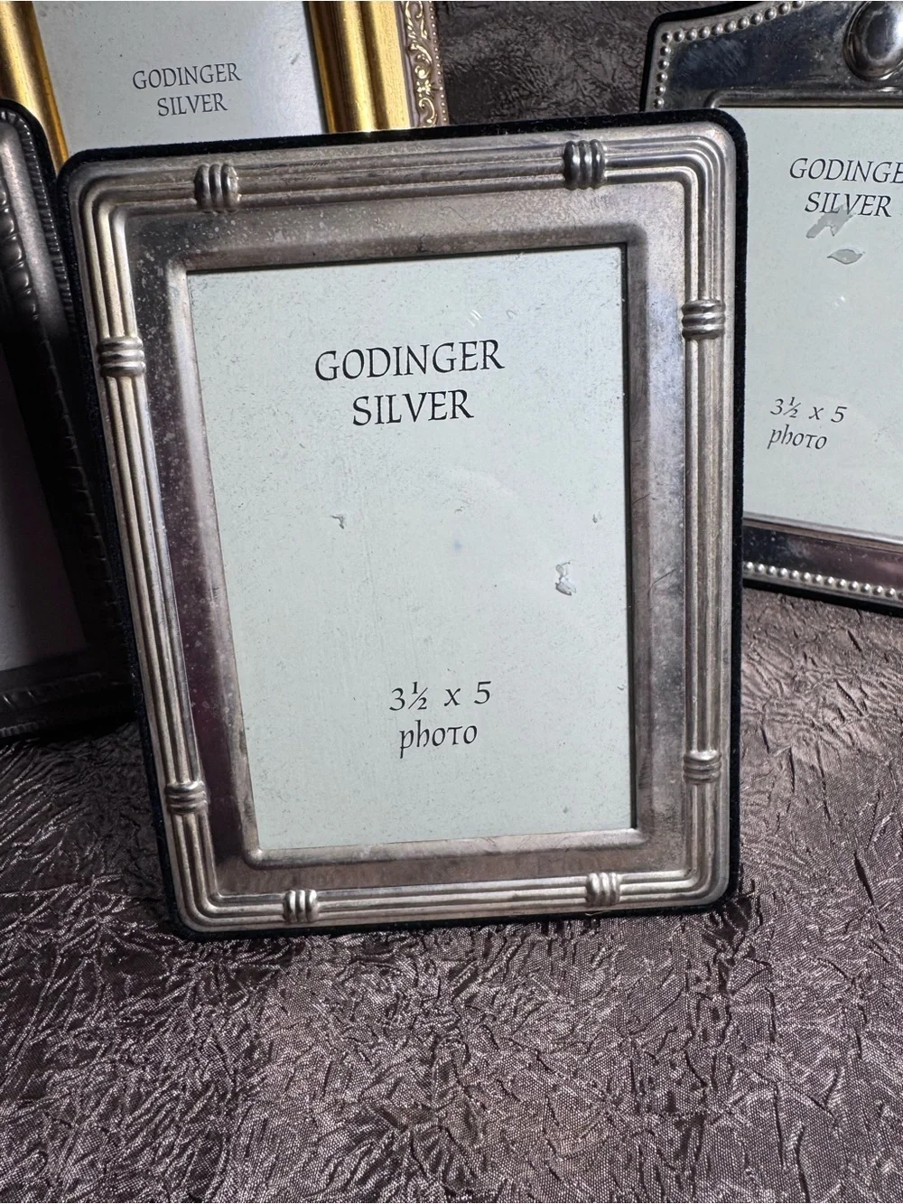 Godinger Silver and Gold Mixed-Metal Picture Frame Set